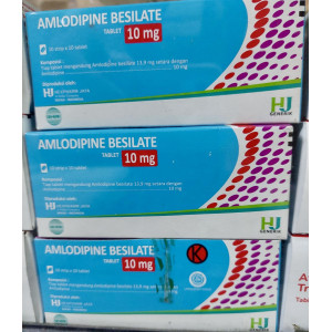 HJ Generik Amlodipine Besilate 10 mg Tablet