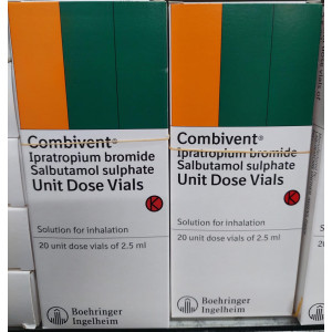 Combivent Unit Dose Vials 2.5 ml – Ipratropium Bromide & Salbutamol Sulphate