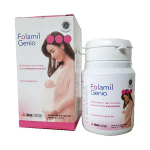 Folamil Genio Suplemen Ibu Hamil & Menyusui 30 Kapsul