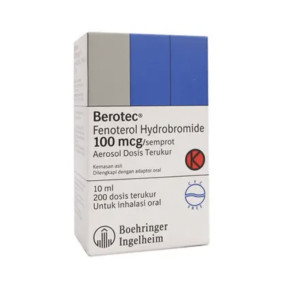 Berotec Fenoterol Hydrobromide 100 mcg Semprot Inhaler