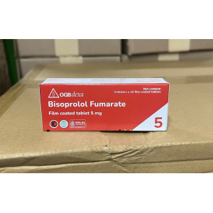 OGBdexa Bisoprolol Fumarate 5 mg Tablet Salut Selaput