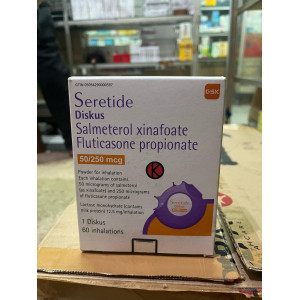Seretide Diskus 50/250 mcg – Salmeterol Xinafoate & Fluticasone Propionate 60 Inhalations